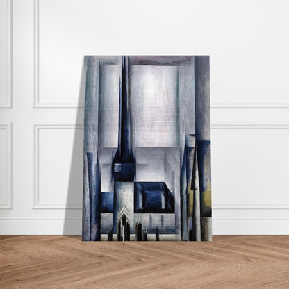 GELMERODA III 1913 - Lyonel Feininger Brushed Aluminum Print - 70x100 cm / 28x40 inches | Lyonel Feininger Aluminum Print | Lyonel Feininger Prints