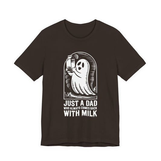 gewoon een papa die altijd melk mee terugnam halloween T-shirt - Unisex Jersey korte mouw T-shirt