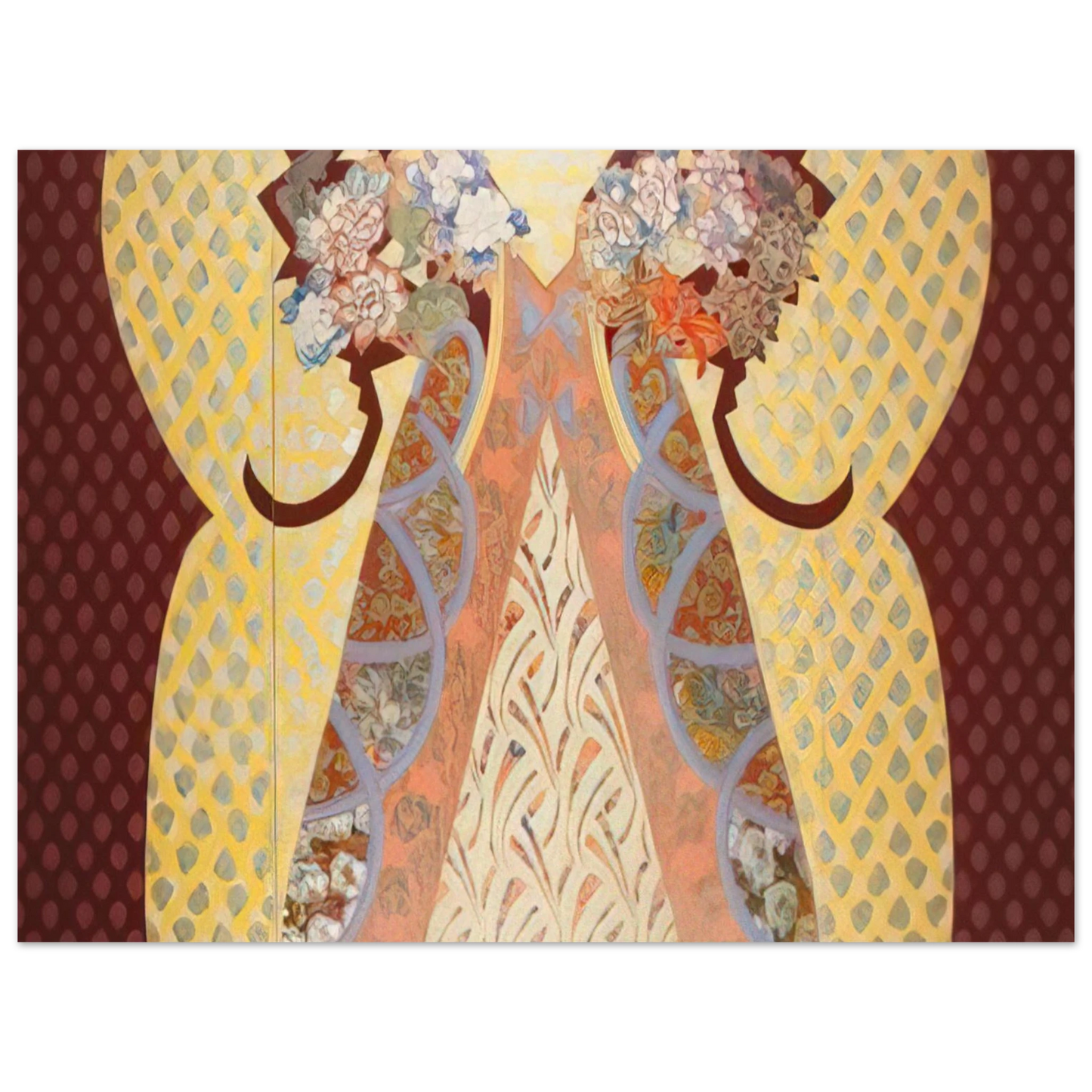Miriam Schapiro - Royal Presence - 1982  75x100 cm / 30x40inches Fine Art Poster