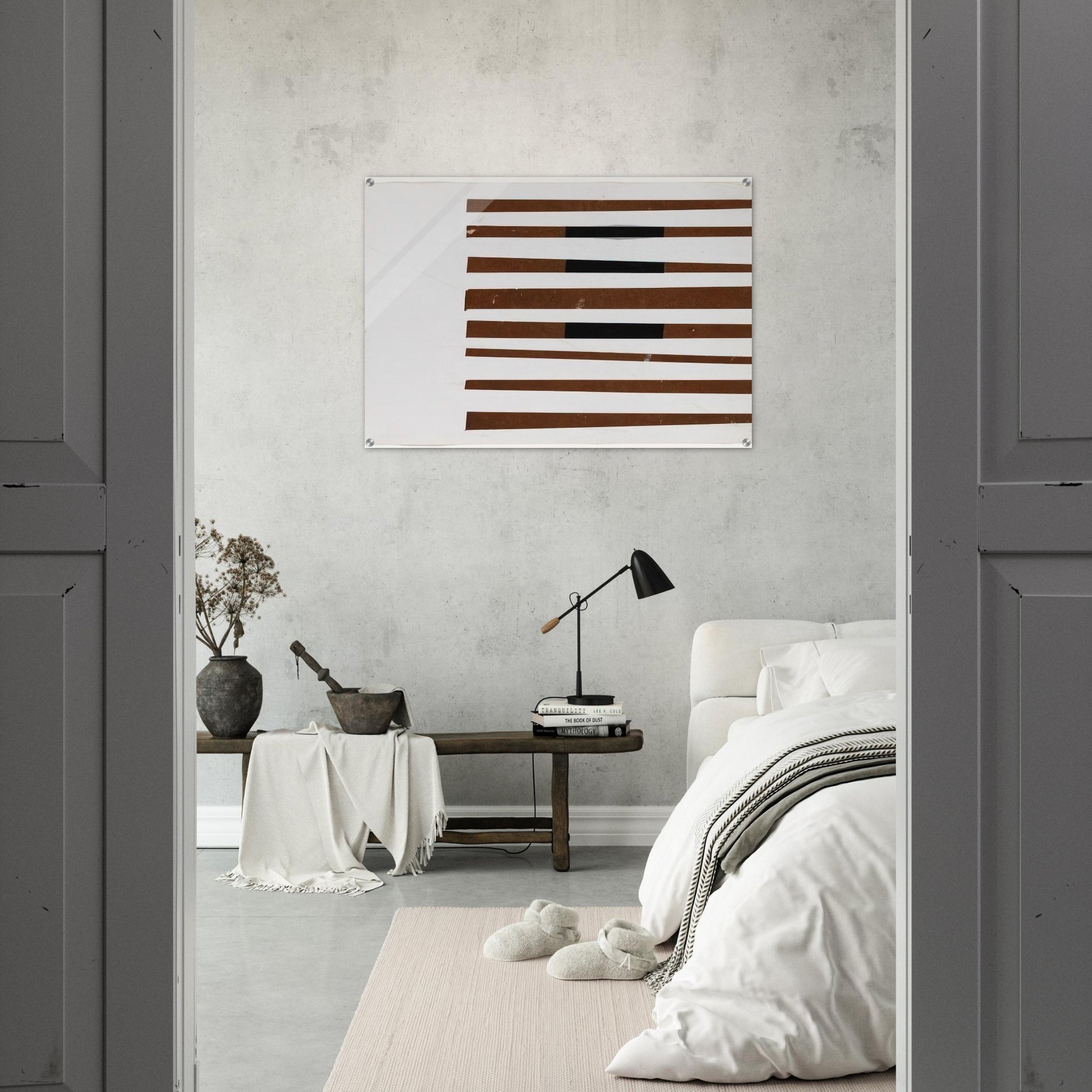 Black, Brown, White - Ellsworth Kelly Acrylic Print - 70x100 cm / 28x40″ inches