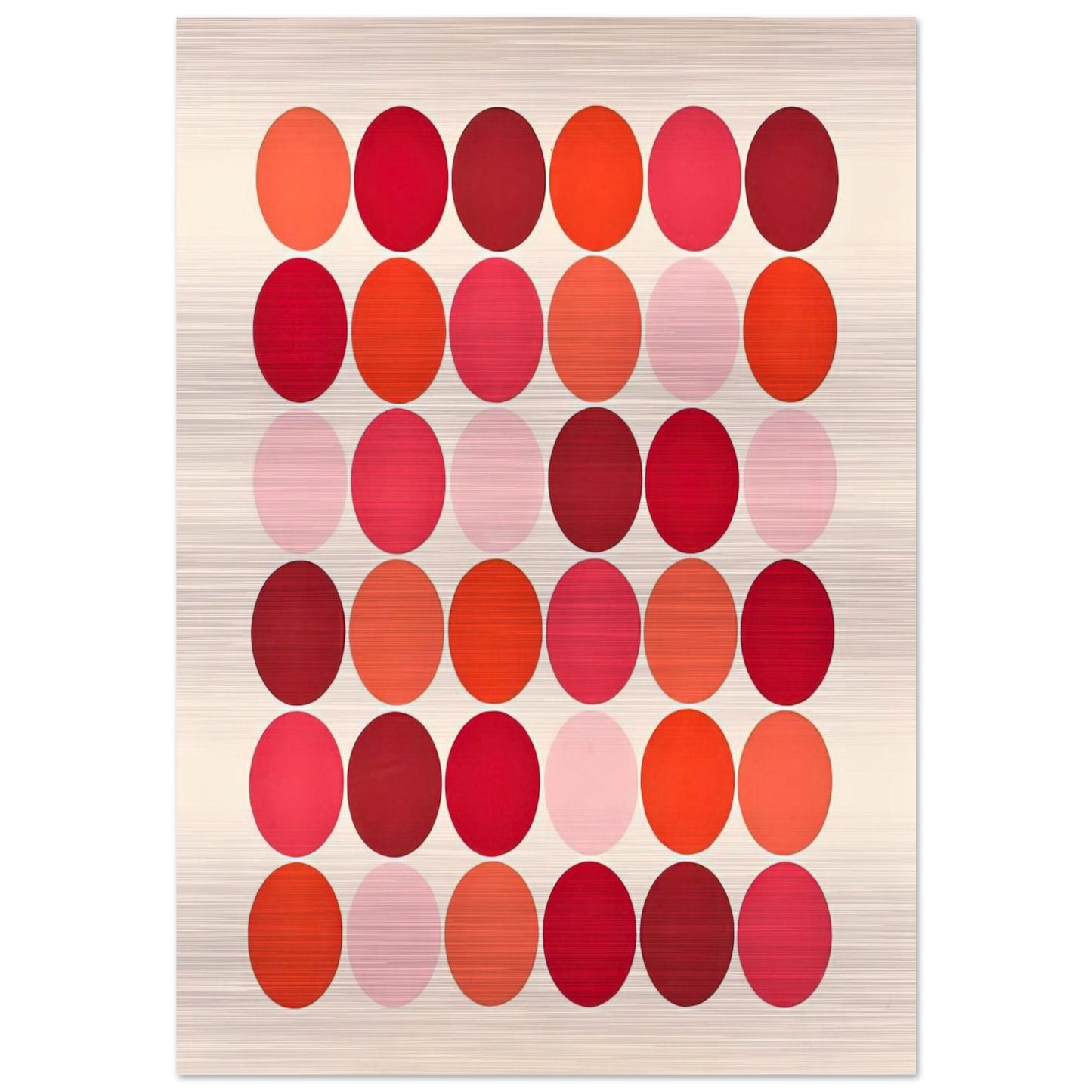 Red - 1966 - Thomas Downing Brushed Aluminum Print - 70x100 cm / 28x40 inches | Thomas Downing Aluminum Print | Thomas Downing Prints