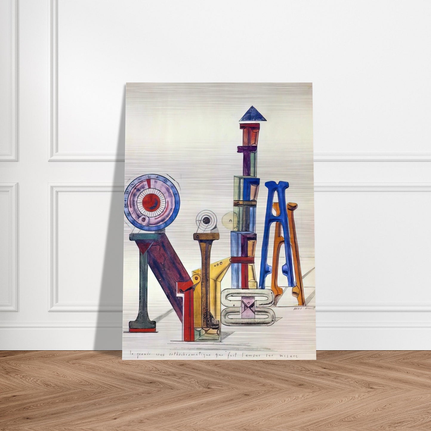 La Grande Roue Orthochromatique… - Max Ernst Brushed Aluminum Print - 70x100 cm / 28x40 inches | Max Ernst Aluminum Print | Max Ernst Prints