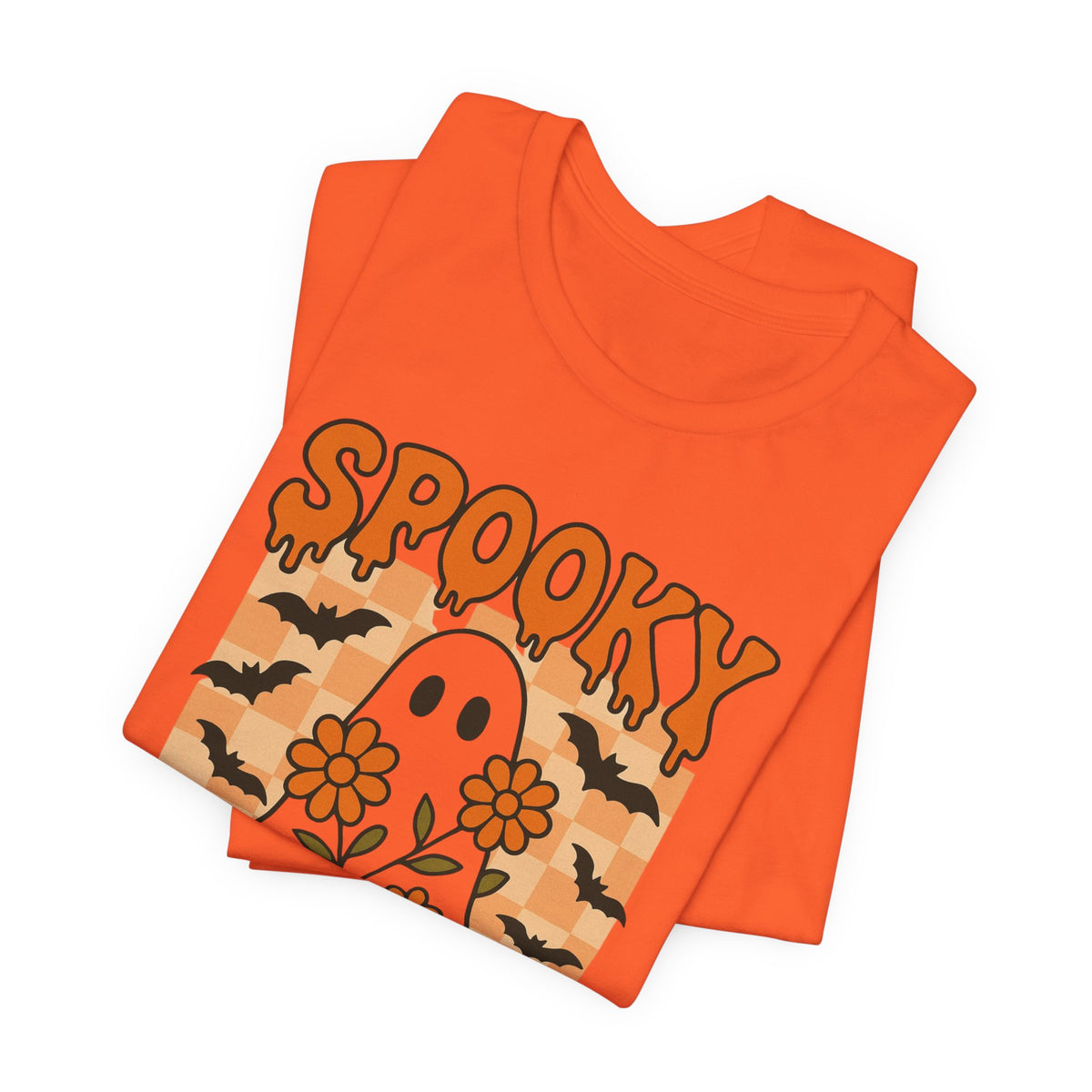 Spooky Mama Groovy Vintage Ghost Halloween Spooky Mom Moeder