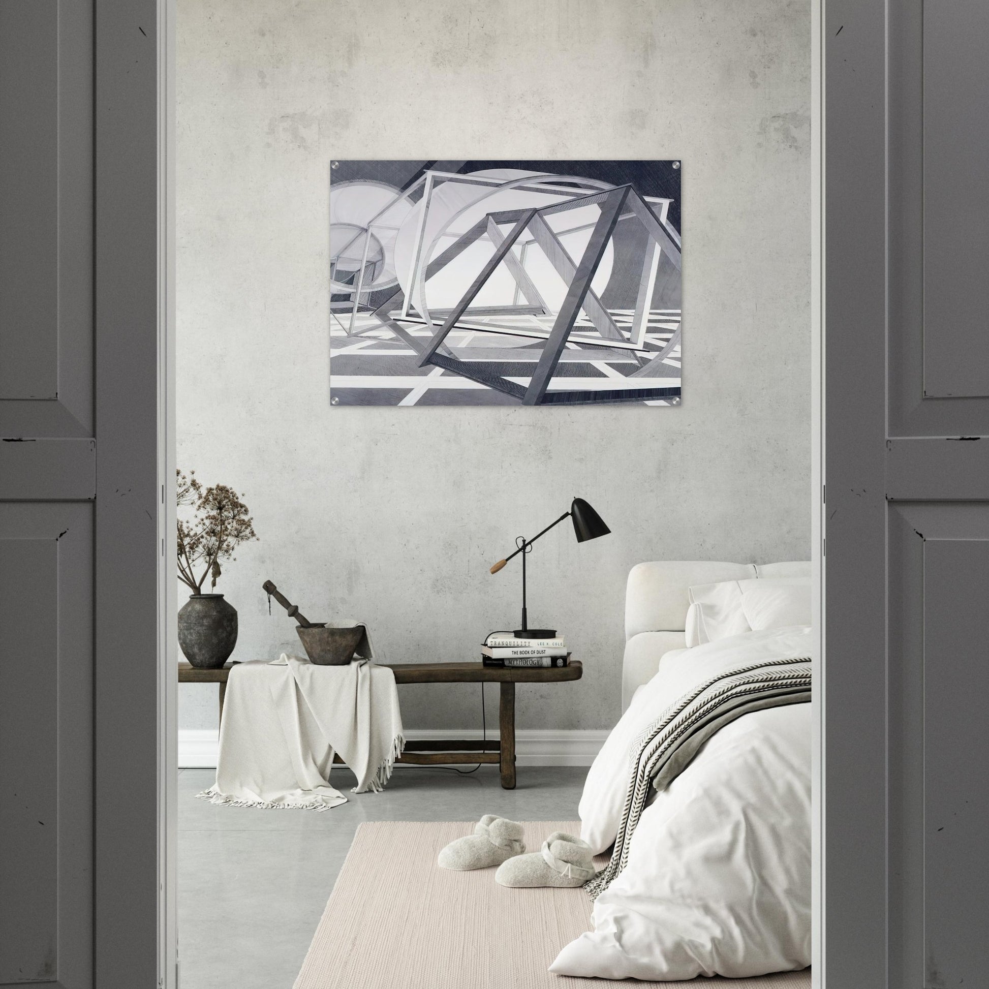 Straits of Malacca - Al Held Acrylic Print - 70x100 cm / 28x40″ inches