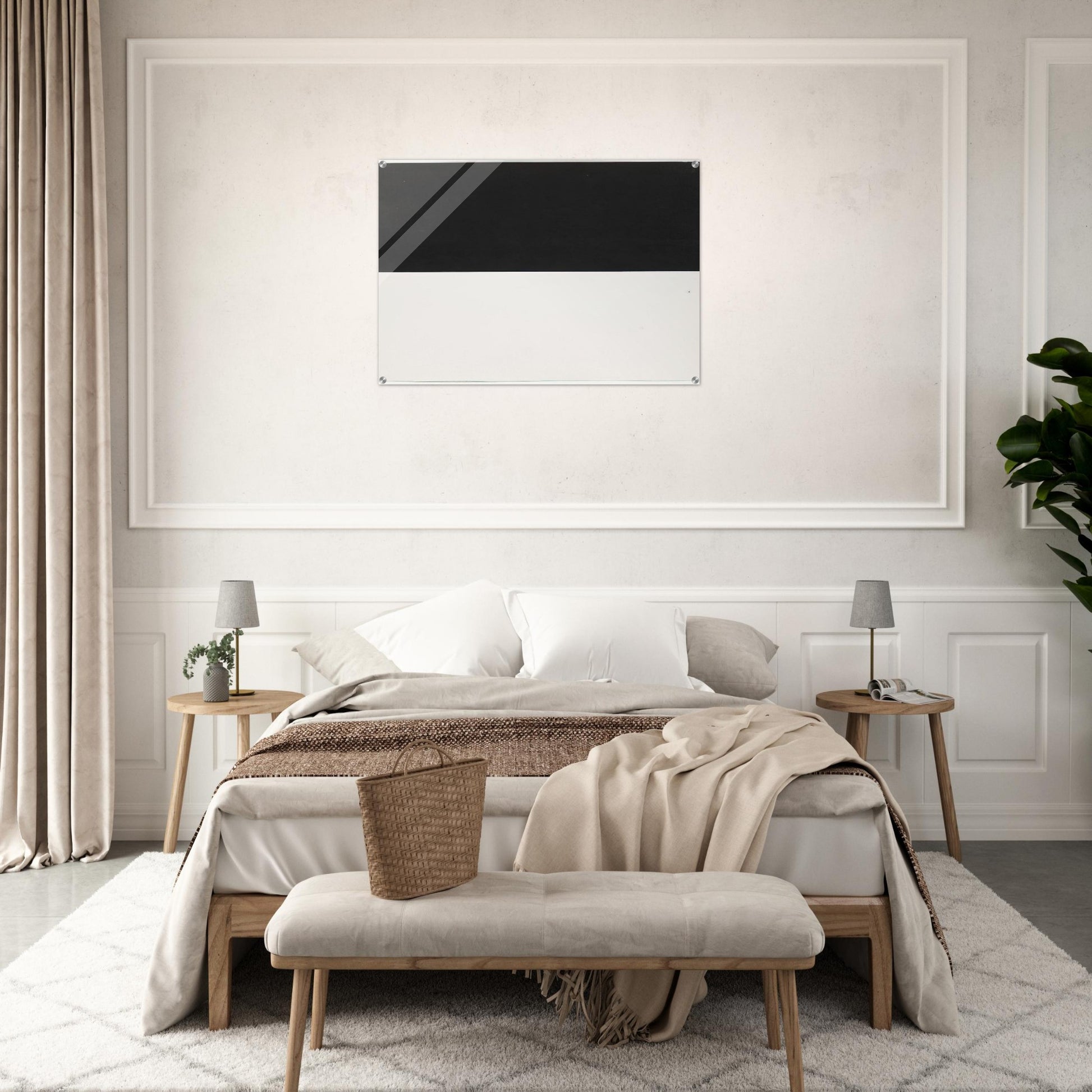 Black and White from the series Line Form Color - Ellsworth Kelly Acrylic Print - 70x100 cm / 28x40″ inches