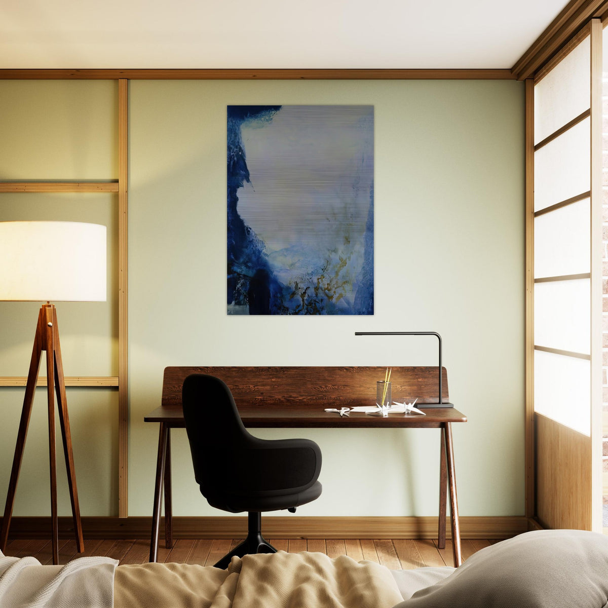 04 08 1993 1993 - Zao Wou-Ki Brushed Aluminum Print - 70x100 cm / 28x40 inches | Zao Wou-Ki Aluminum Print | Zao Wou-Ki Prints