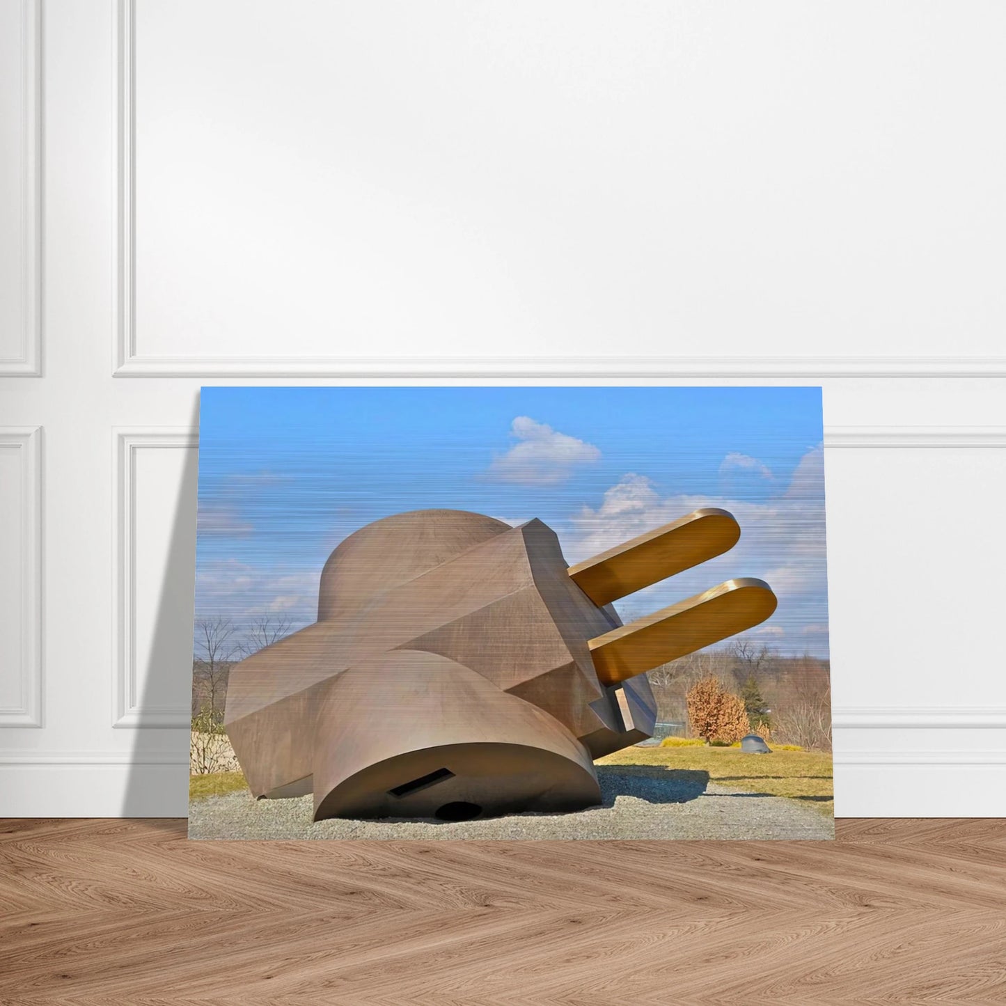 PLUG 1970 - Claes Oldenburg Brushed Aluminum Print - 70x100 cm / 28x40 inches | Claes Oldenburg Aluminum Print | Claes Oldenburg Prints