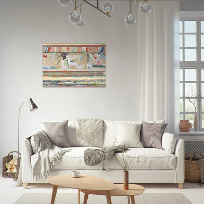 Paisagem II, Portalegre tapestry card - Lyrical Abstraction - Menez Brushed Aluminum Print - 70x100 cm / 28x40 inches | Menez Aluminum Print | Menez Prints