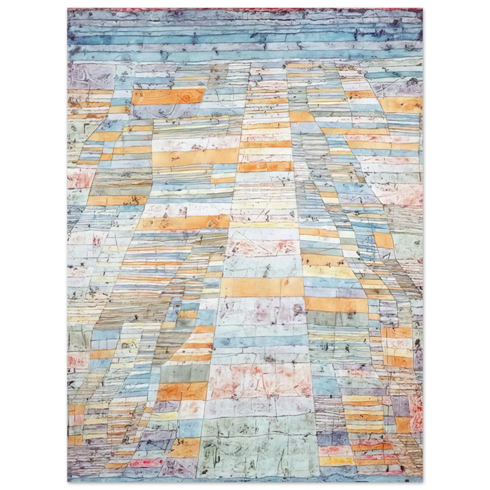 Paul Klee - MAIN PATH AND BYWAYS 1929  75x100 cm / 30x40inches Fine Art Poster