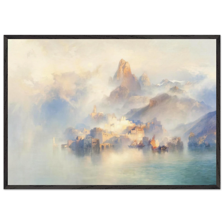 The Dream City - Thomas Moran 70x100 cm / 28x40 inches Framed Art Print – Black Wooden Frame