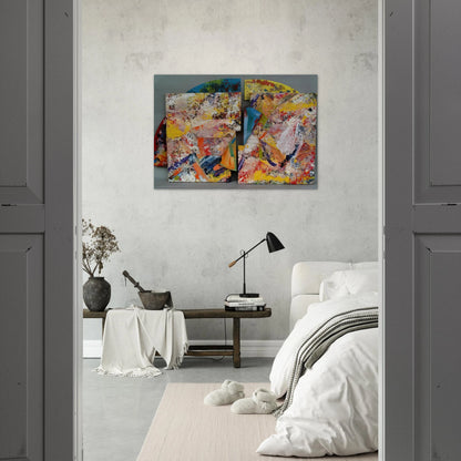Pearlie - Sam Gilliam Brushed Aluminum Print - 70x100 cm / 28x40 inches | Sam Gilliam Aluminum Print | Sam Gilliam Prints