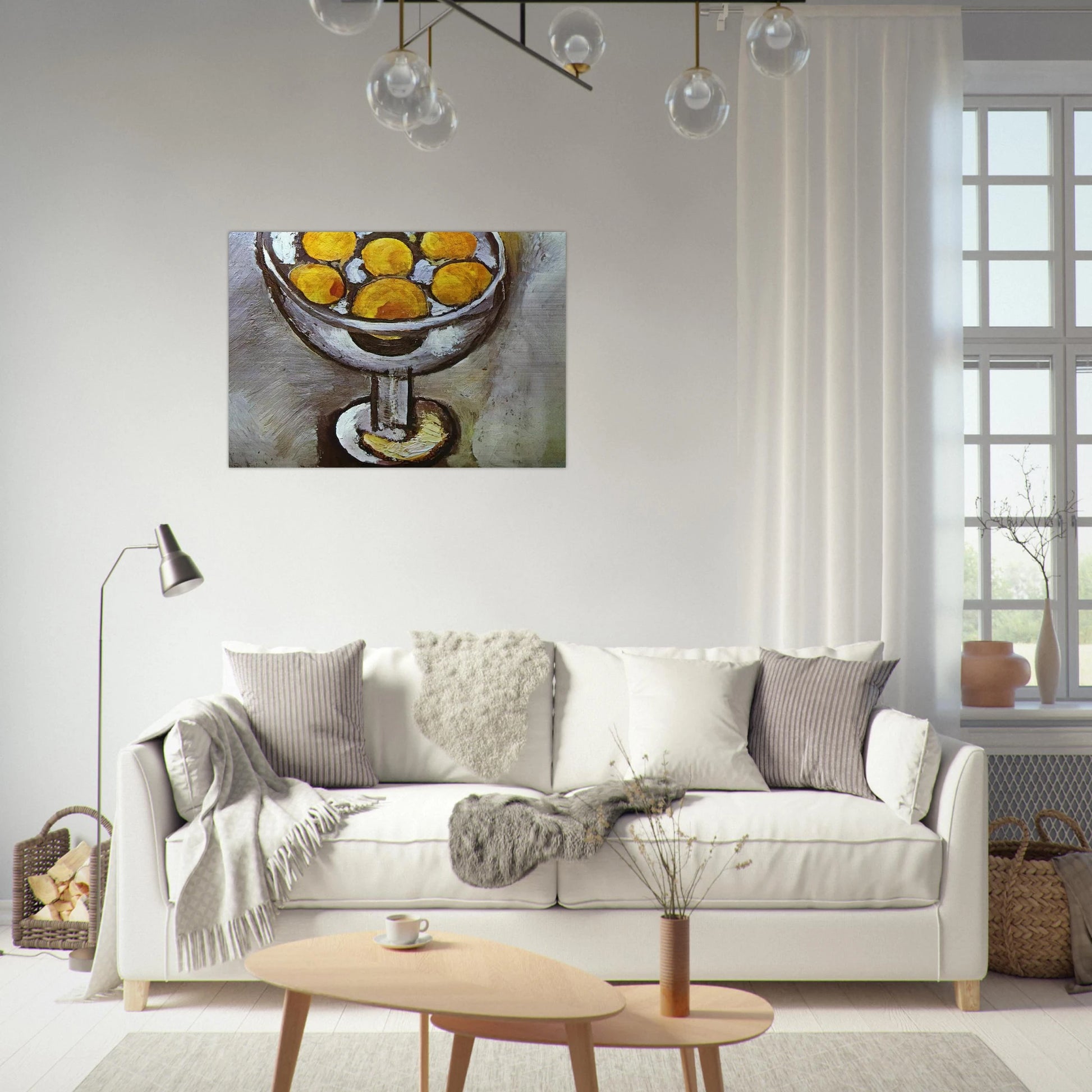 A VASE WITH ORANGES - Henri Matisse Brushed Aluminum Print - 70x100 cm / 28x40 inches | Henri Matisse Aluminum Print | Henri Matisse Prints