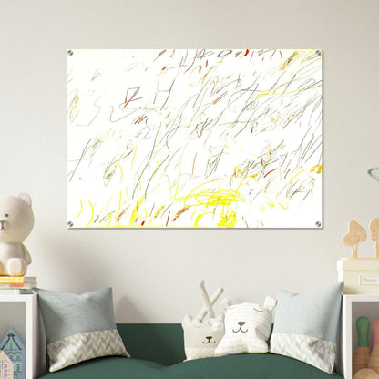 Blue Room - Cy Twombly Acrylic Print - 70x100 cm / 28x40″ inches