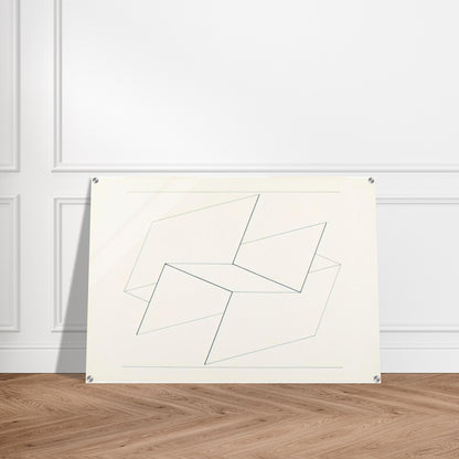 STRUCTURAL CONSTELLATION VI 1960 - Josef Albers Acrylic Print - 70x100 cm / 28x40″ inches