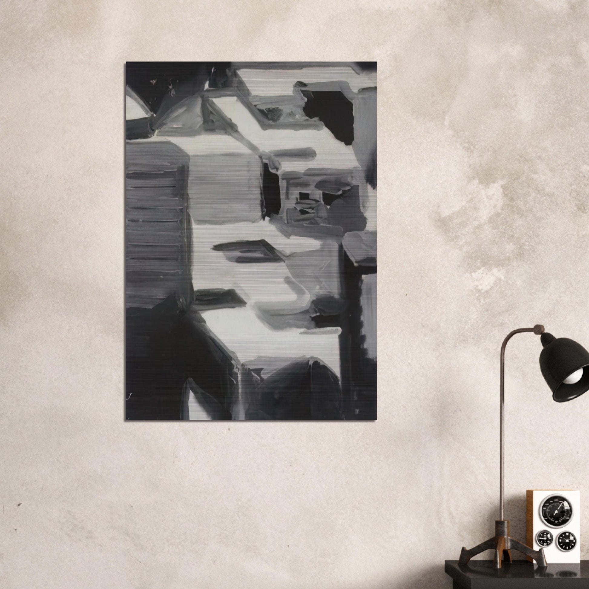 TOWNSCAPE 1968 3 - Gerhard Richter Brushed Aluminum Print - 70x100 cm / 28x40 inches | Gerhard Richter Aluminum Print | Gerhard Richter Prints