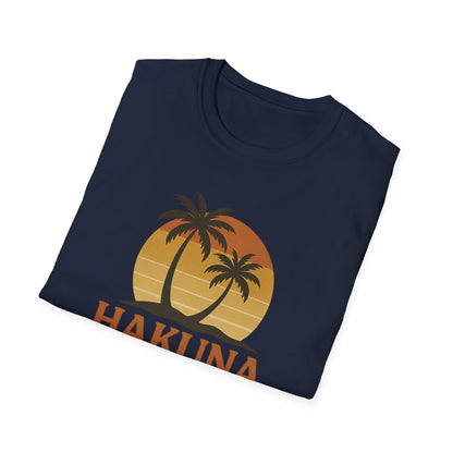 Hakuna Matata Retro Grafisch T-shirt, Geen Zorgen Positieve Vibe Shirt, Vintage 90s Geïnspireerde T-shirt, Feel Good Quote Top, Unisex Cadeau