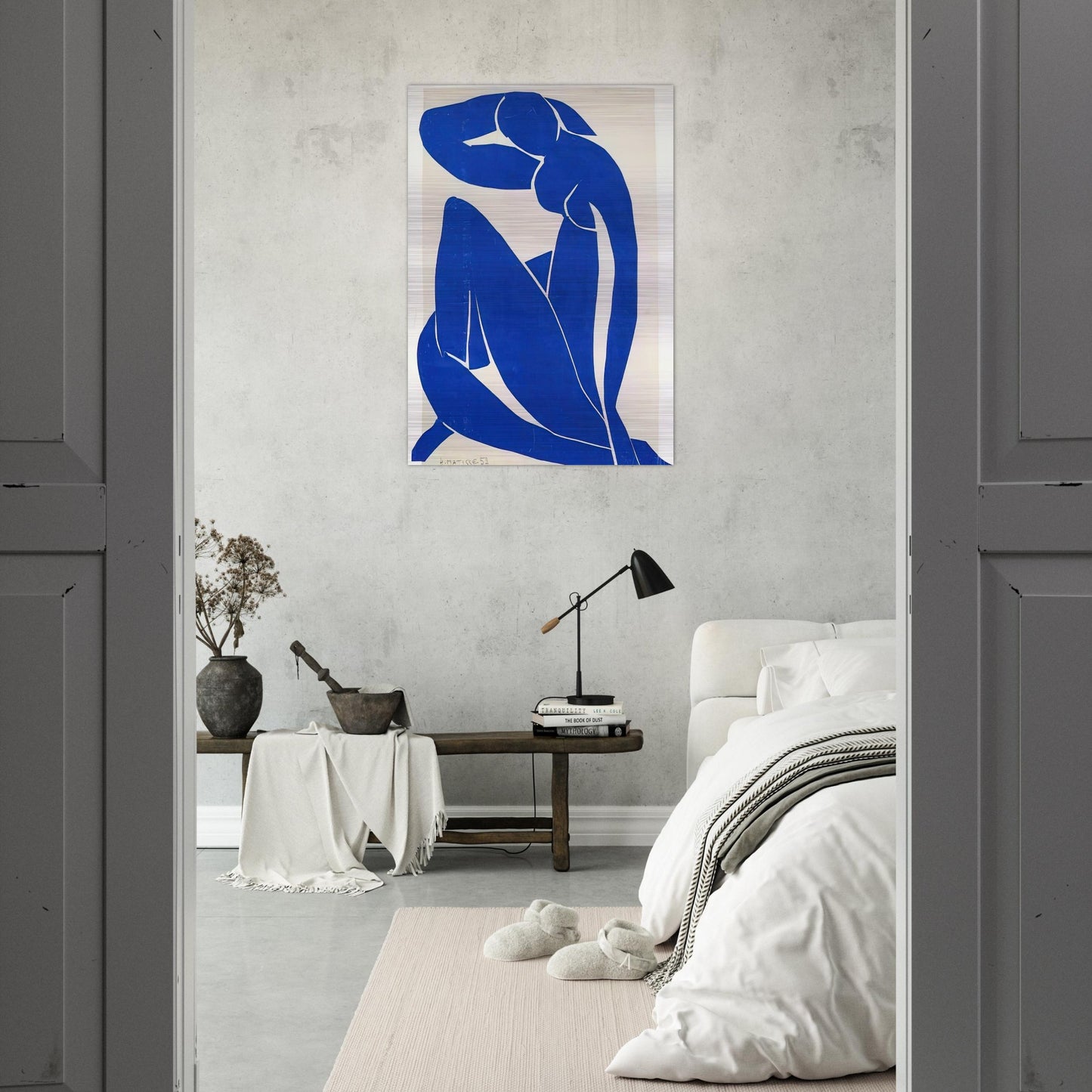 BLUE NUDE 1952 - Henri Matisse Brushed Aluminum Print - 70x100 cm / 28x40 inches | Henri Matisse Aluminum Print | Henri Matisse Prints