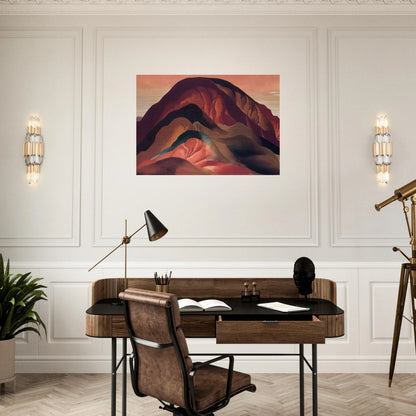 Rust Red Hills - Georgia O'Keeffe Brushed Aluminum Print - 70x100 cm / 28x40 inches | Georgia O'Keeffe Aluminum Print | Georgia O'Keeffe Prints