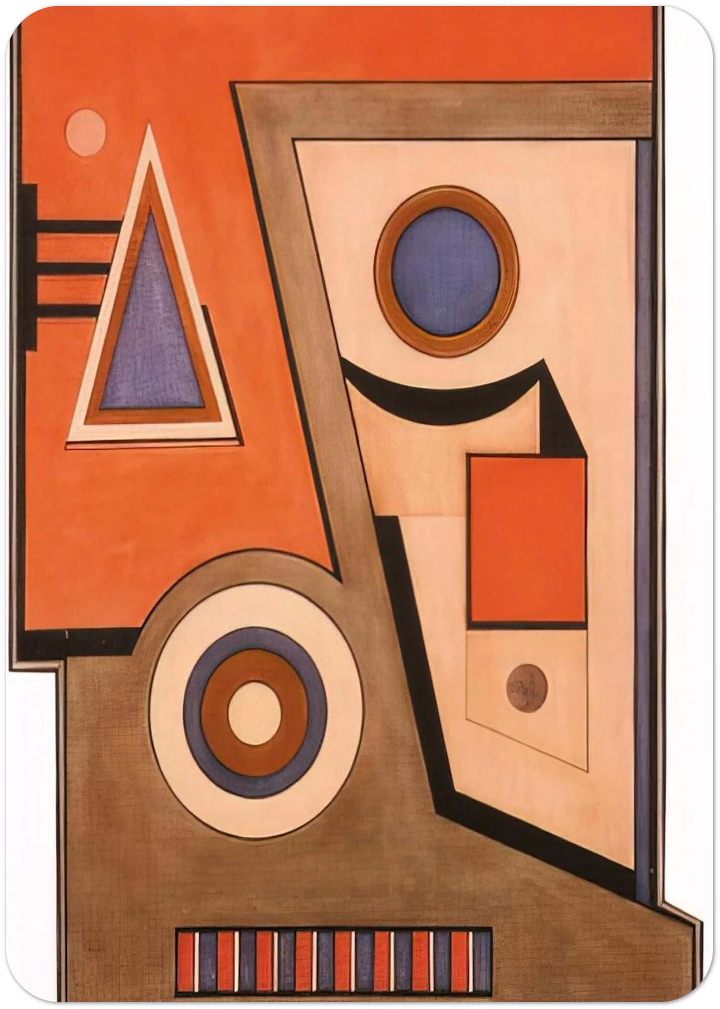 Almagro - Concretism By Carmelo Arden Quin Pack of 10 Post Cards | Carmelo Arden Quin Post Cards | A6 (10.5 x 14.8 cm) - 4.1 x 5.8 inches