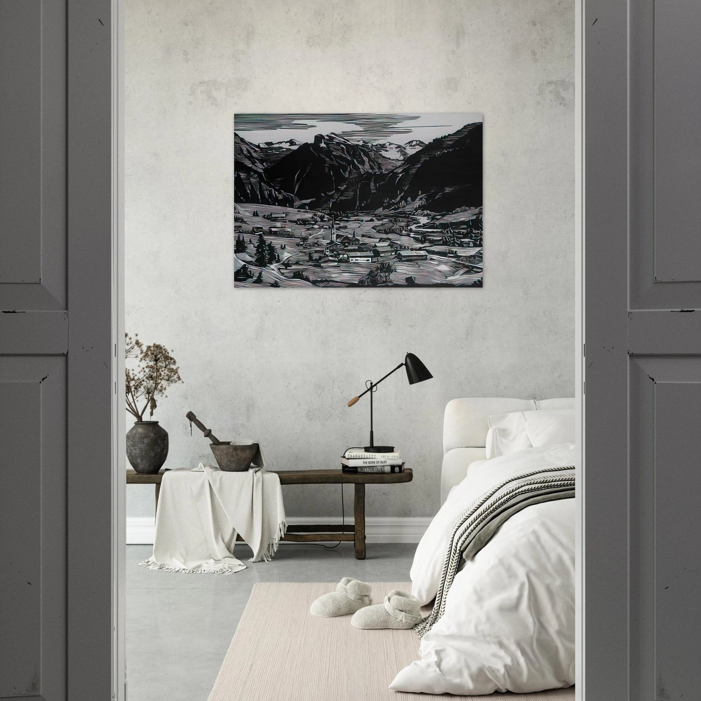 Hinterstein - Expressionism - Konrad Zuse Brushed Aluminum Print - 70x100 cm / 28x40 inches | Konrad Zuse Aluminum Print | Konrad Zuse Prints