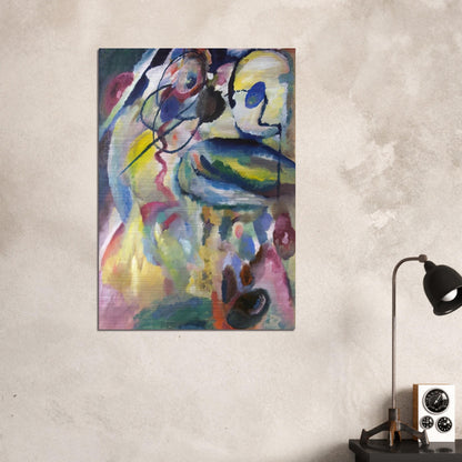 PICTURE WITH A CIRCLE 1911 - Wassily Kandinsky Brushed Aluminum Print - 70x100 cm / 28x40 inches | Wassily Kandinsky Aluminum Print | Wassily Kandinsky Prints