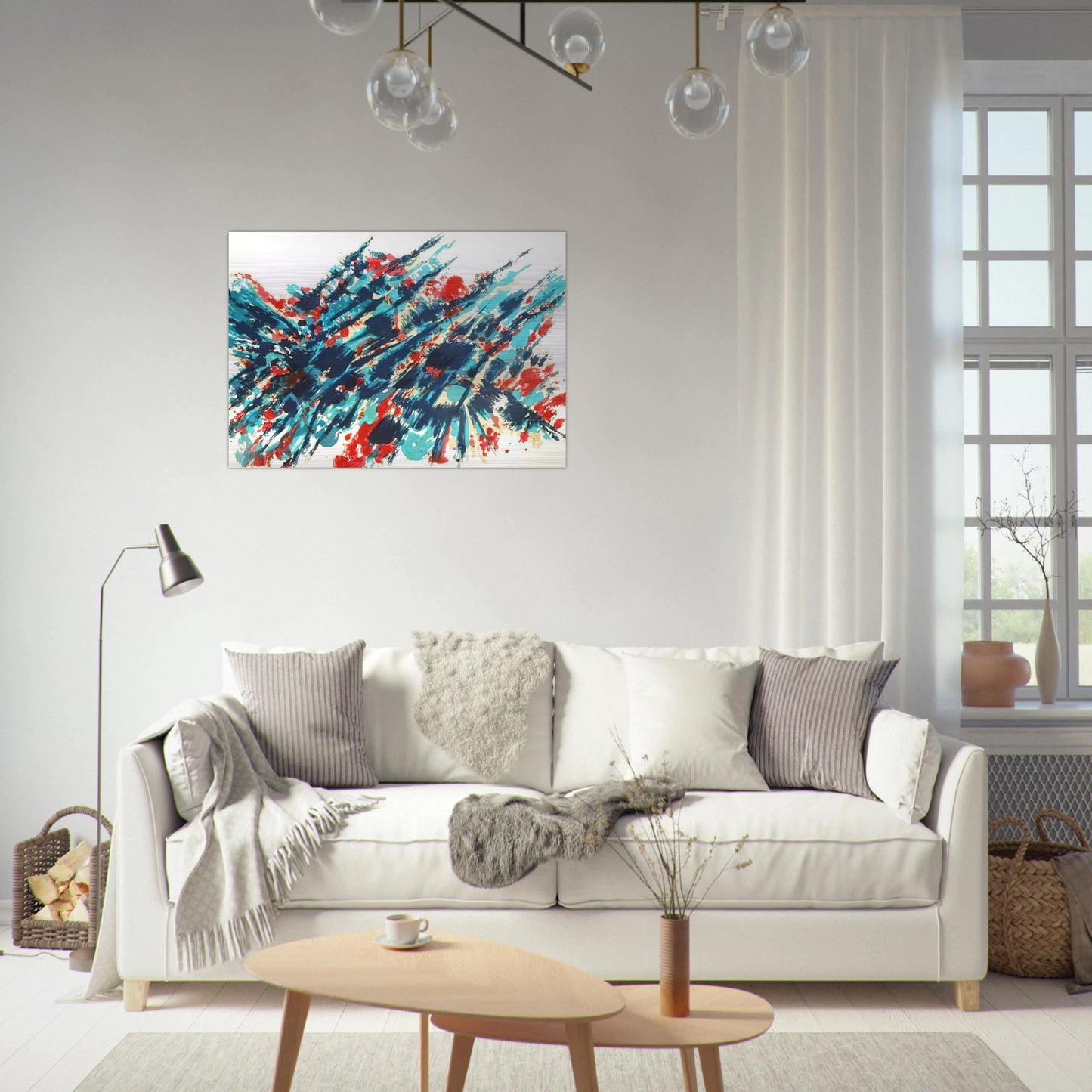 Le Sang et l’eau - 1978 - Alfred Manessier Brushed Aluminum Print - 70x100 cm / 28x40 inches | Alfred Manessier Aluminum Print | Alfred Manessier Prints