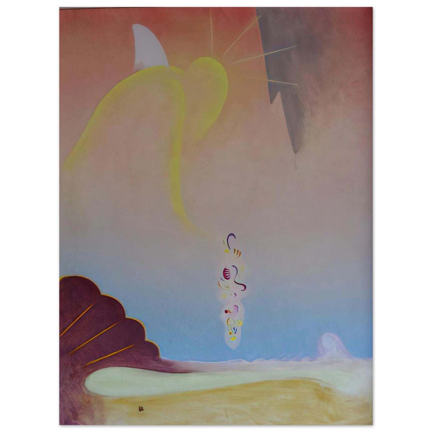 Agnes Lawrence Pelton - First Spring Garland - Precisionism  75x100 cm / 30x40inches Fine Art Poster