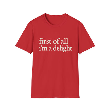 Allereerst ben ik een Leuke Shirt, Grappig Citaat T-shirt voor Vrouwen, Sassy Zegging Trui, Geestig Grafisch Cadeau voor Beste Vriendin