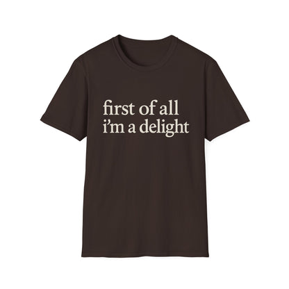 Allereerst ben ik een Leuke Shirt, Grappig Citaat T-shirt voor Vrouwen, Sassy Zegging Trui, Geestig Grafisch Cadeau voor Beste Vriendin