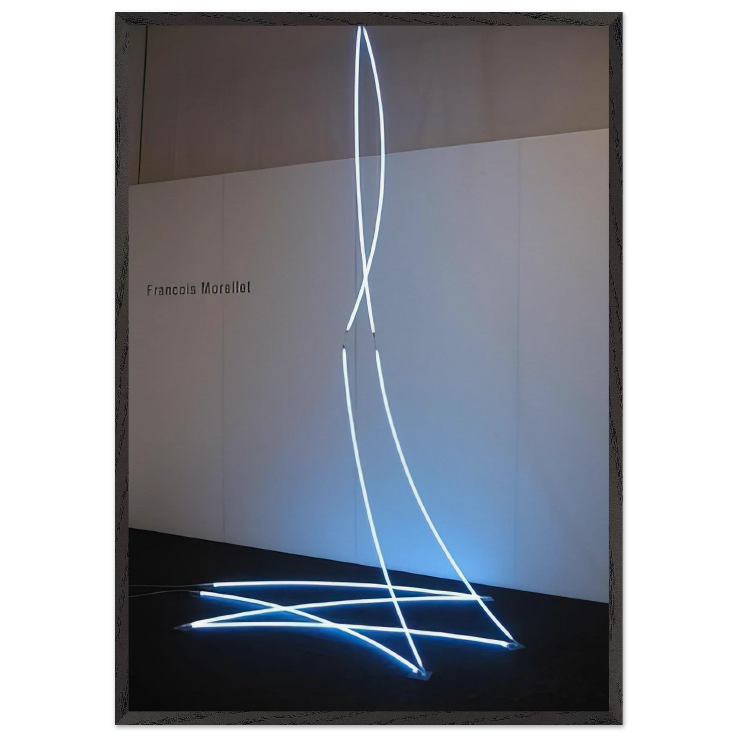 Lamentable Despicable - 2008 - Francois Morellet 70x100 cm / 28x40 inches Framed Art Print – Black Wooden Frame
