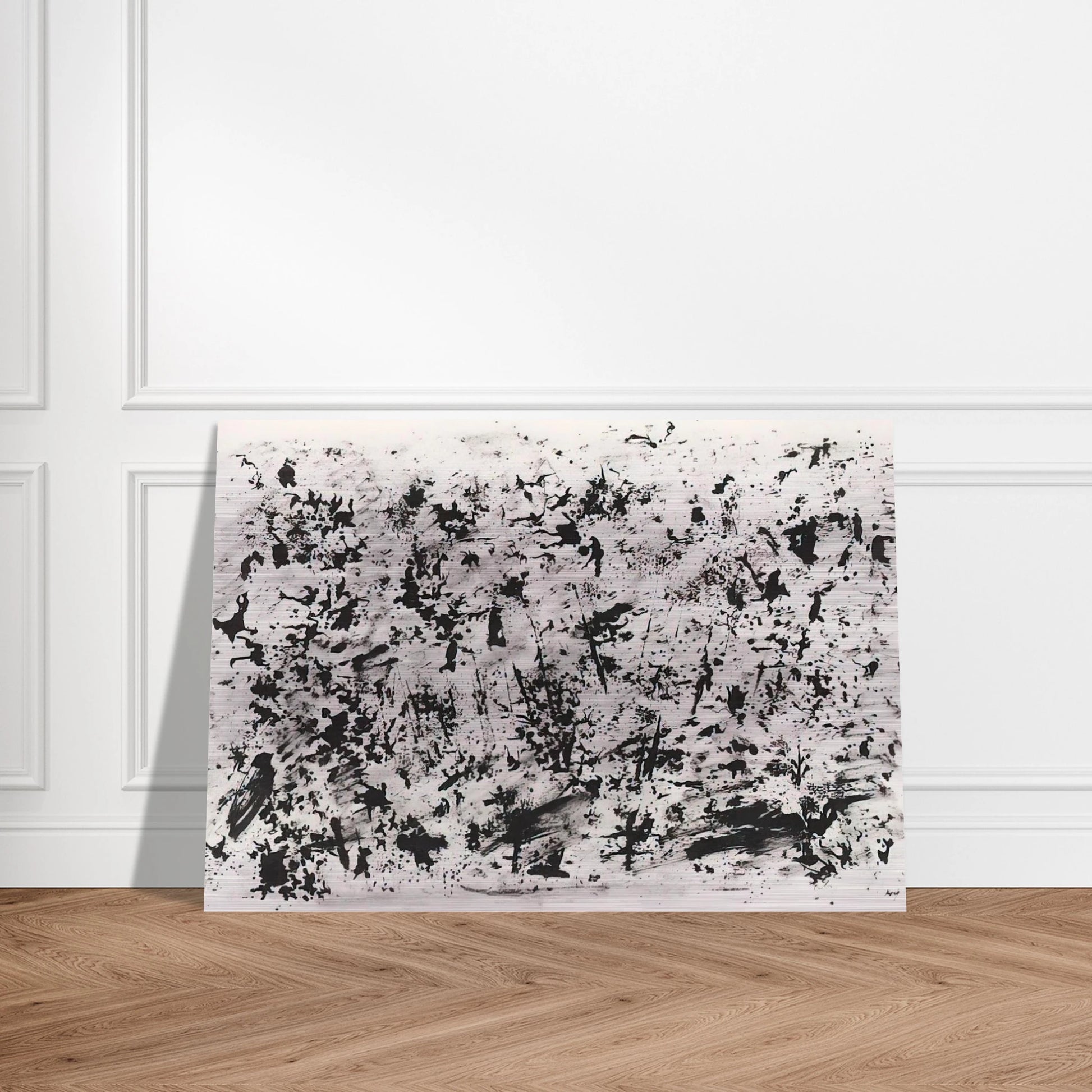 Untitled - 1962 - Henri Michaux Brushed Aluminum Print - 70x100 cm / 28x40 inches | Henri Michaux Aluminum Print | Henri Michaux Prints