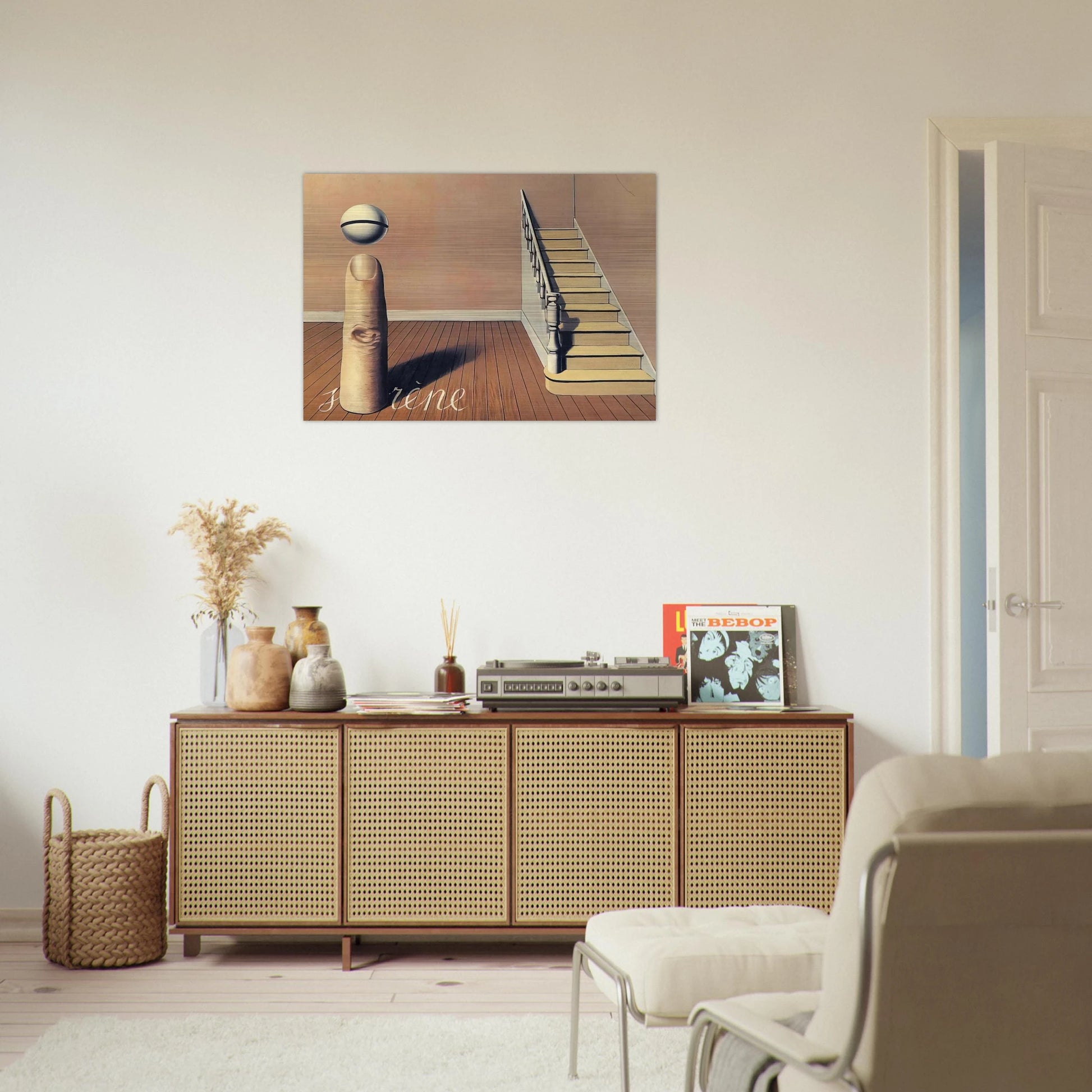 FORBIDDEN LITERATURE THE USE OF THE WORD 1936 - Rene Magritte Brushed Aluminum Print - 70x100 cm / 28x40 inches | Rene Magritte Aluminum Print | Rene Magritte Prints