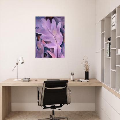 Purple Leaves - Georgia O'Keeffe Brushed Aluminum Print - 70x100 cm / 28x40 inches | Georgia O'Keeffe Aluminum Print | Georgia O'Keeffe Prints