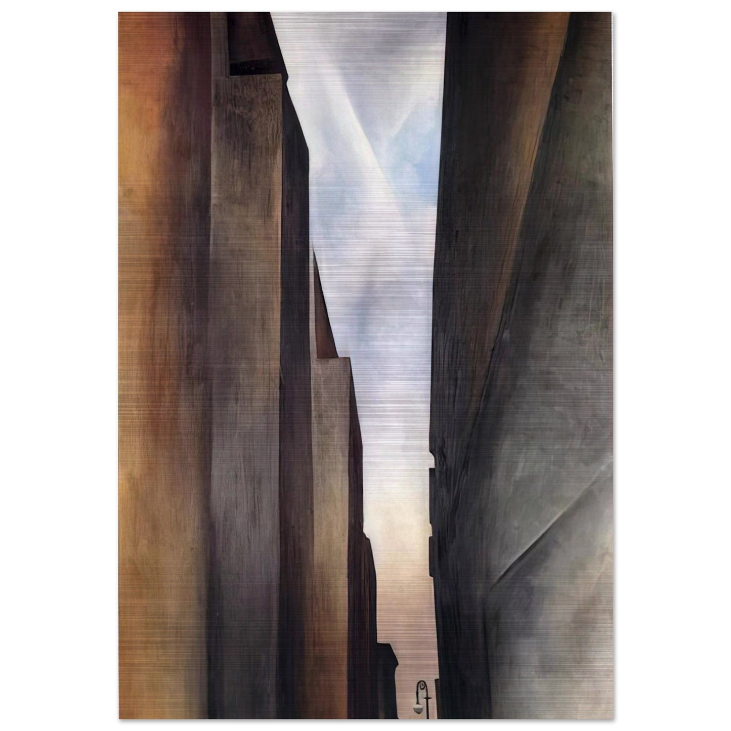 Street of New York II - Georgia O'Keeffe Brushed Aluminum Print - 70x100 cm / 28x40 inches | Georgia O'Keeffe Aluminum Print | Georgia O'Keeffe Prints