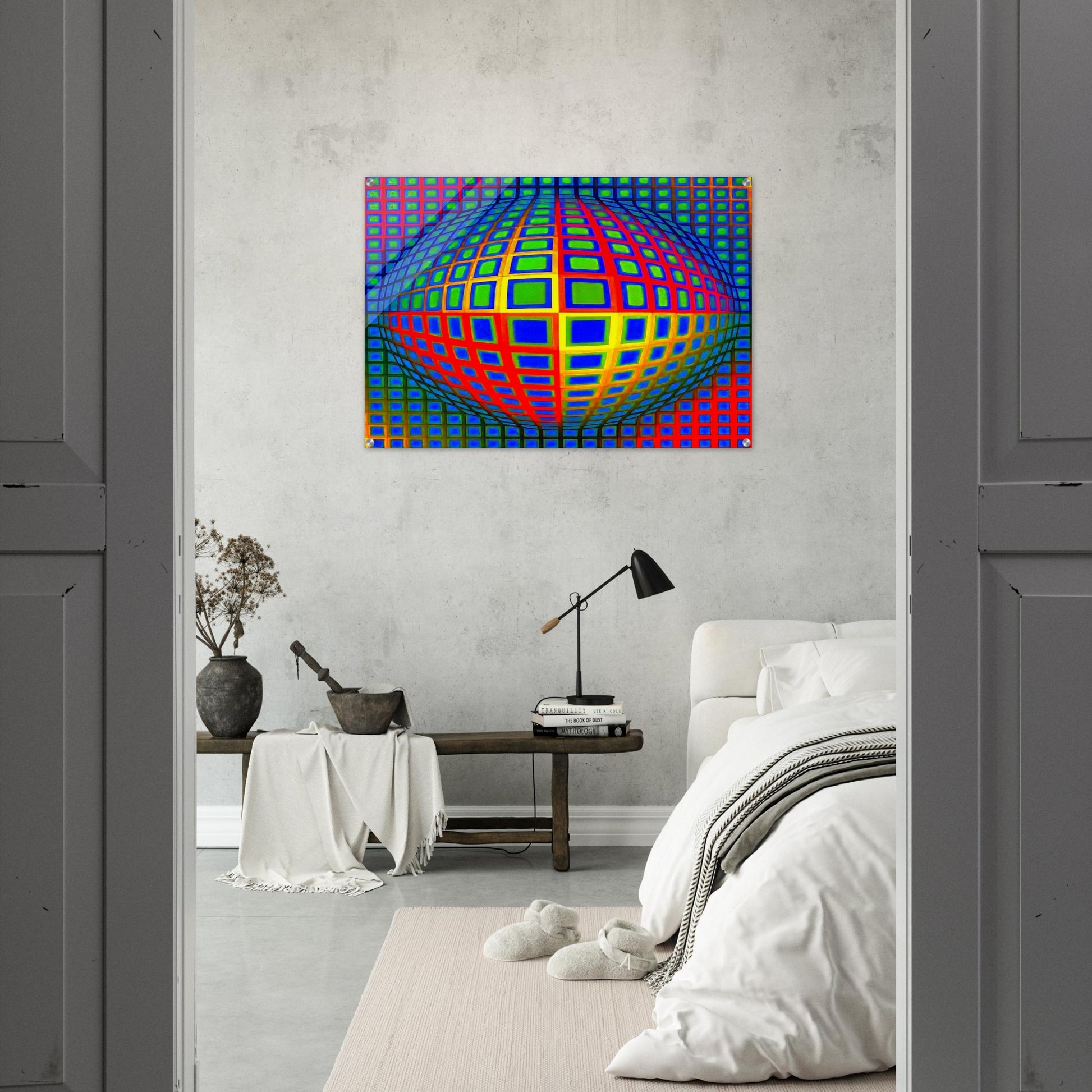Vega-Nor - 1969 - Victor Vasarely Acrylic Print - 70x100 cm / 28x40″ inches
