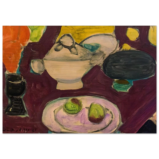 STILL LIFE 1941 - Henri Matisse Brushed Aluminum Print - 70x100 cm / 28x40 inches | Henri Matisse Aluminum Print | Henri Matisse Prints