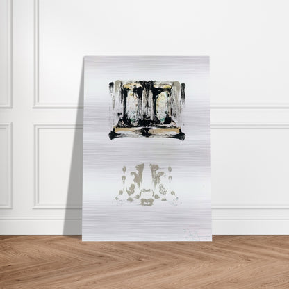 ALE CANS ULAE 152 - Jasper Johns Brushed Aluminum Print - 70x100 cm / 28x40 inches | Jasper Johns Aluminum Print | Jasper Johns Prints