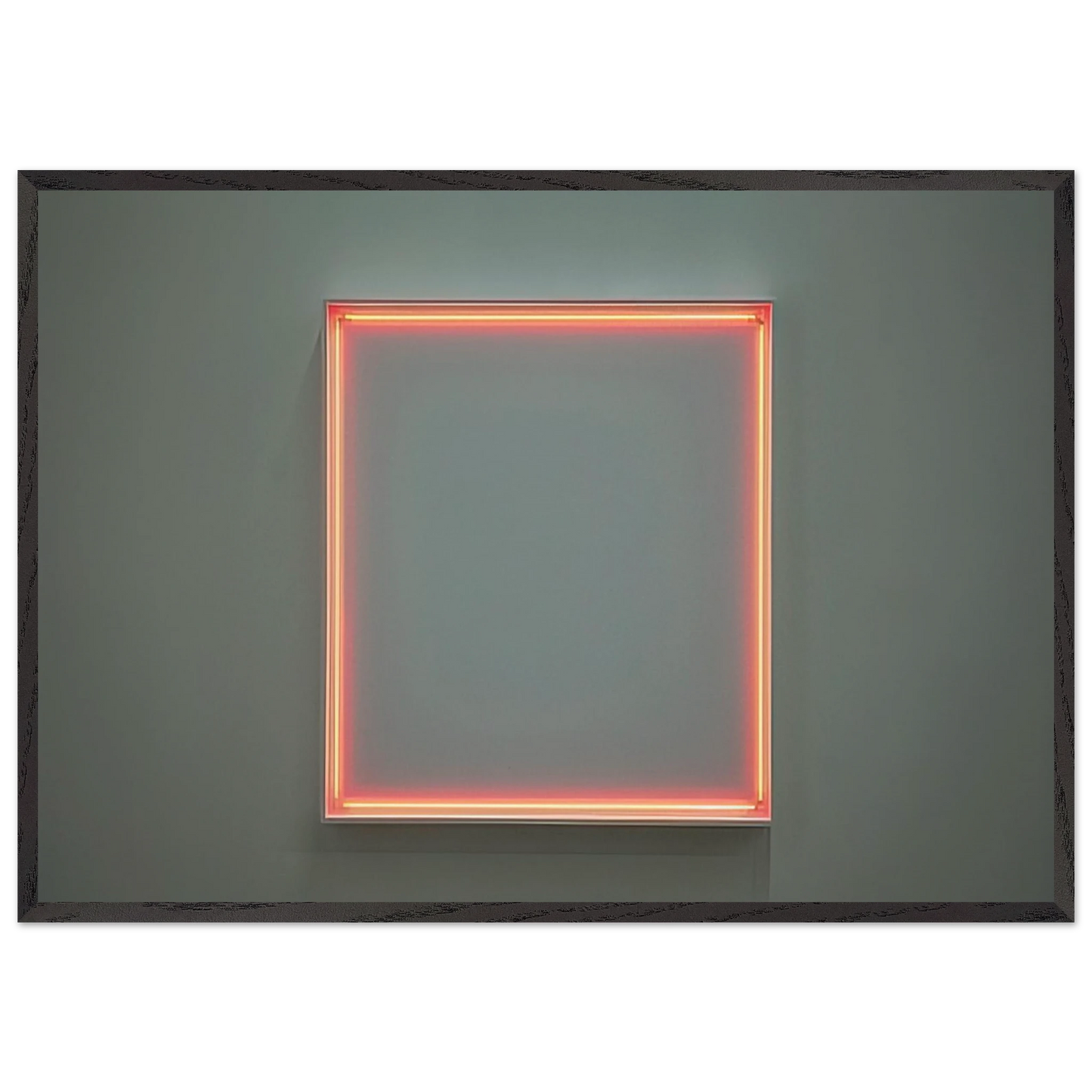 4 rythmes interferents en formant un carre - 1972 - Francois Morellet 70x100 cm / 28x40 inches Framed Art Print – Black Wooden Frame