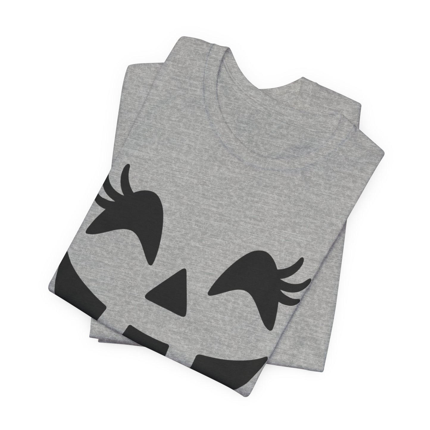 Jack-o'-lantern Gezicht Pompoen Wimpers Halloween Vrouwen Meisjes T-Shirt