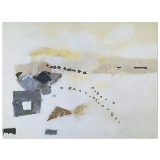 Kenzo Okada - Footsteps - 1954  75x100 cm / 30x40inches Fine Art Poster