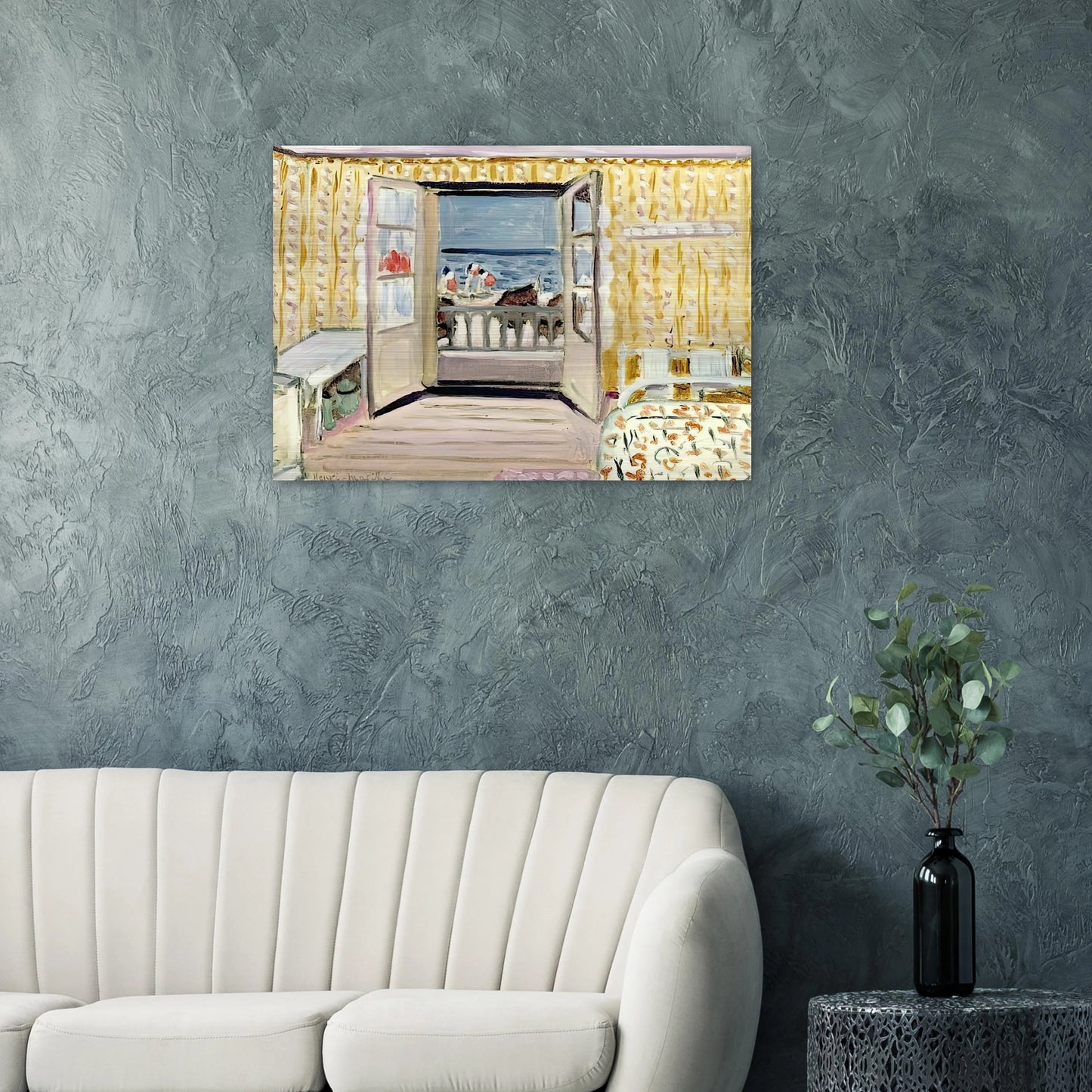 INTERIOR JULY 14TH ETRETAT 1920 - Henri Matisse Brushed Aluminum Print - 70x100 cm / 28x40 inches | Henri Matisse Aluminum Print | Henri Matisse Prints