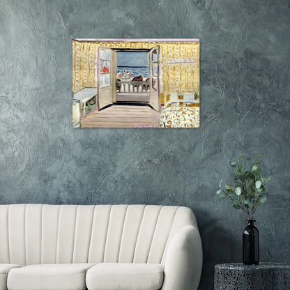 INTERIOR JULY 14TH ETRETAT 1920 - Henri Matisse Brushed Aluminum Print - 70x100 cm / 28x40 inches | Henri Matisse Aluminum Print | Henri Matisse Prints