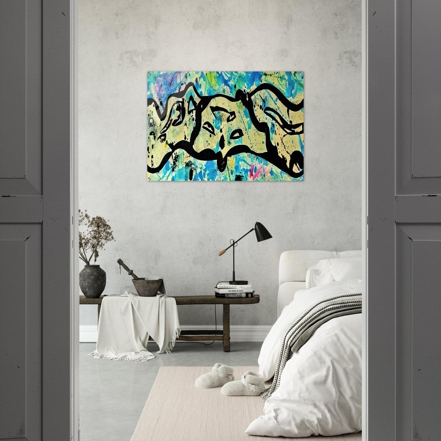Untitled  Variant F  - Sam Francis Acrylic Print - 70x100 cm / 28x40″ inches | Sam Francis Wall Art | Sam Francis Prints