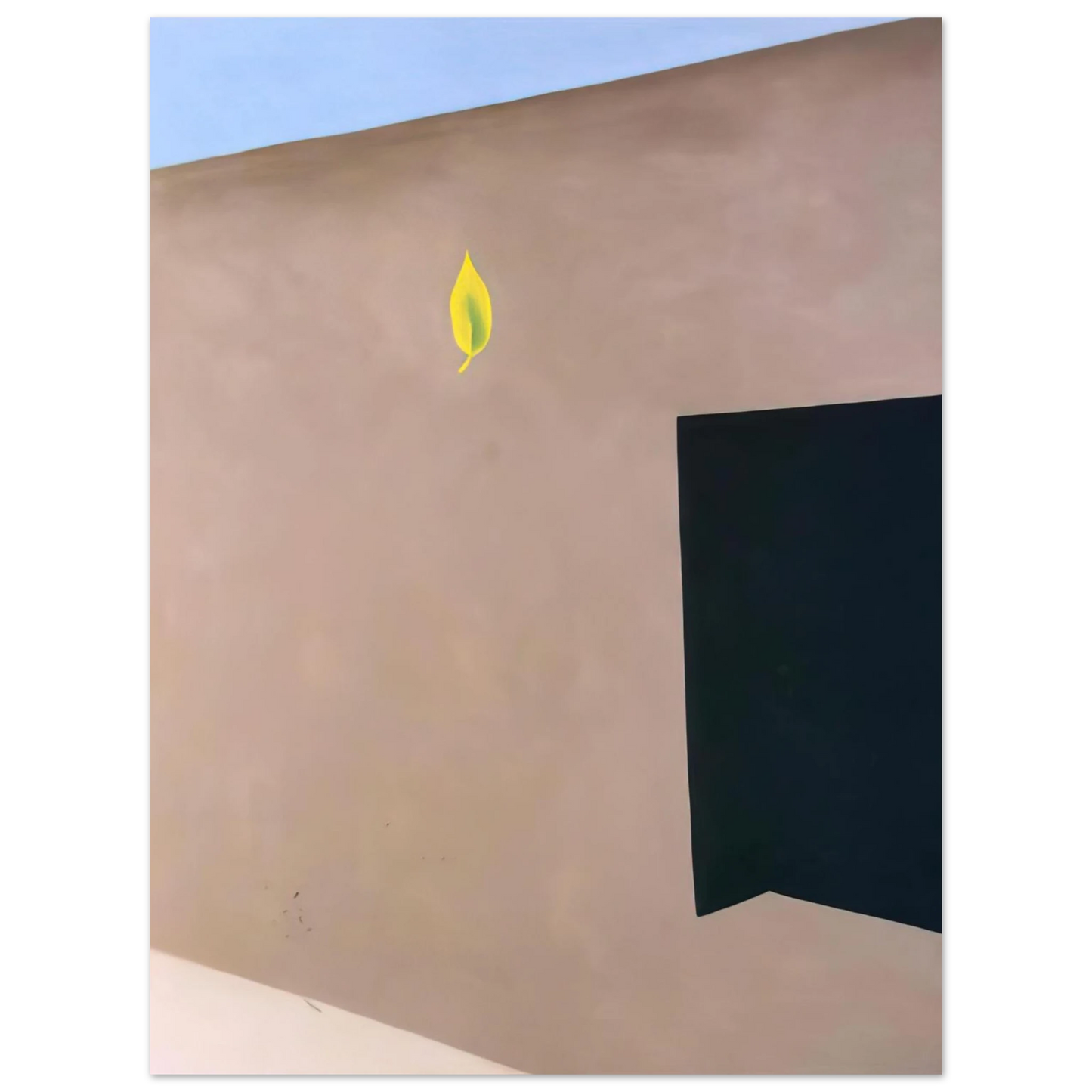 Georgia O'Keeffe - Patio Door with Green Leaf Fine Art Poster