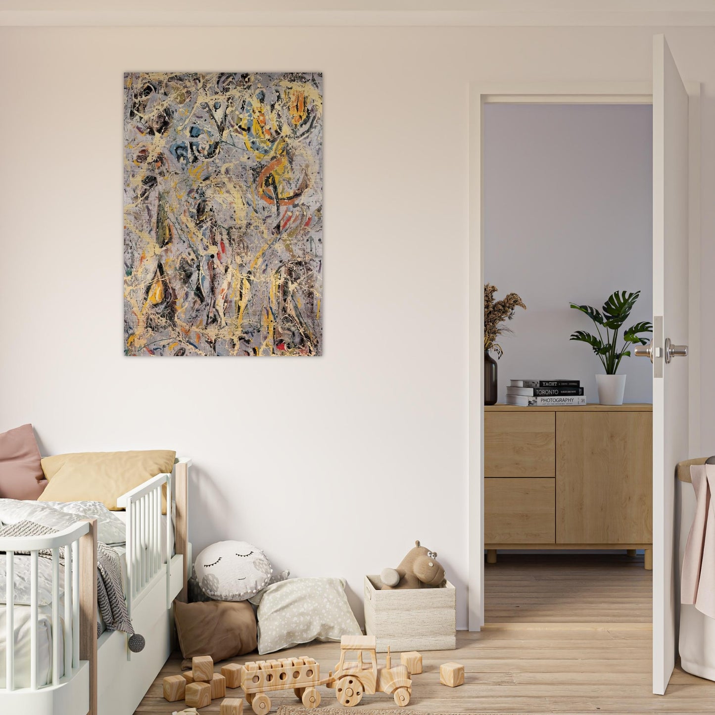 GALAXY 1947 - Jackson Pollock Brushed Aluminum Print - 70x100 cm / 28x40 inches | Jackson Pollock Aluminum Print | Jackson Pollock Prints