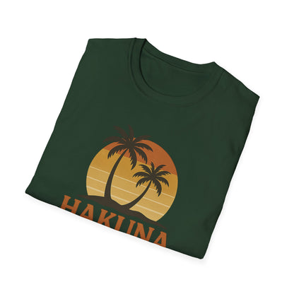 Hakuna Matata Retro Grafisch T-shirt, Geen Zorgen Positieve Vibe Shirt, Vintage 90s Geïnspireerde T-shirt, Feel Good Quote Top, Unisex Cadeau