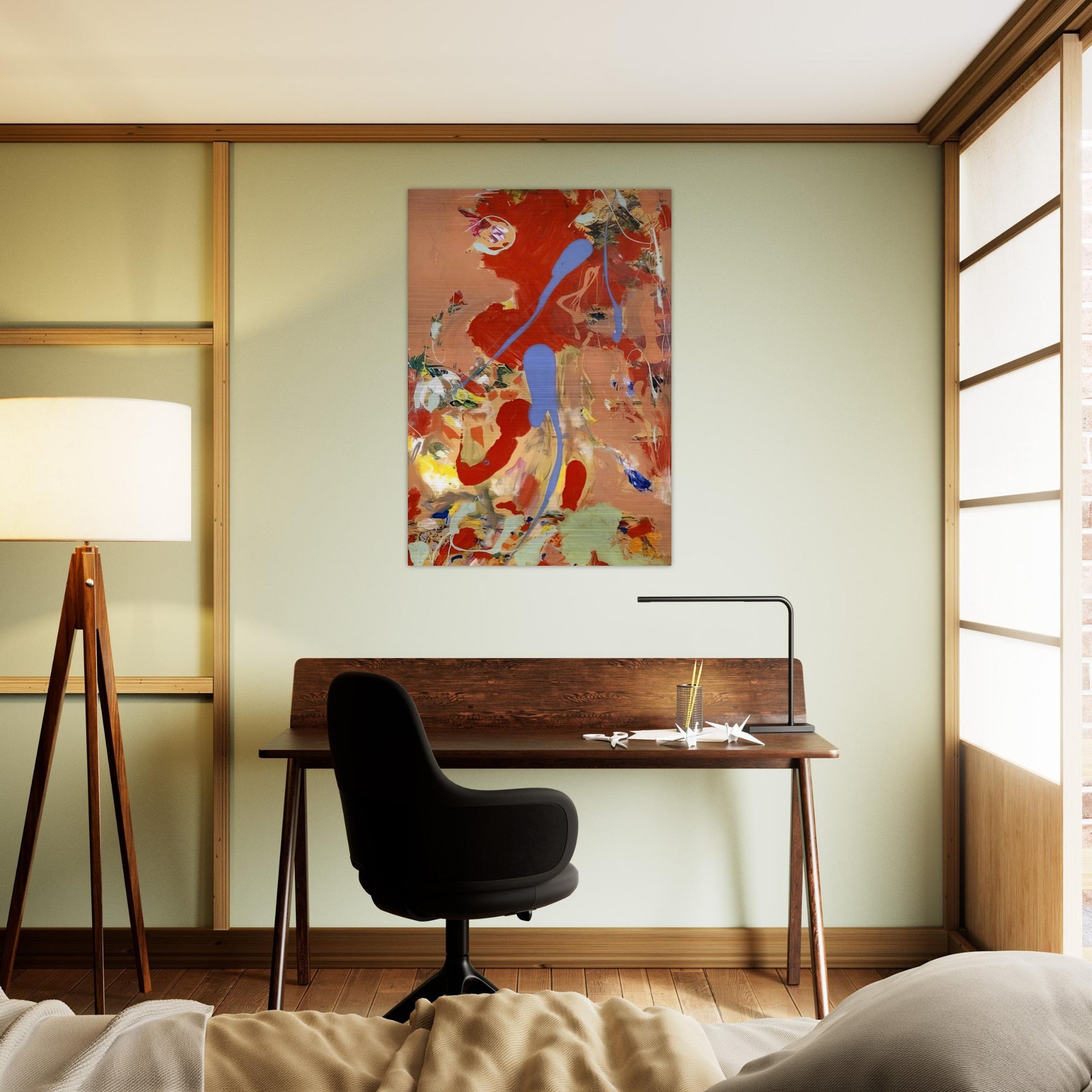 Aquatic Garden - Hans Hofmann Brushed Aluminum Print - 70x100 cm / 28x40 inches | Hans Hofmann Aluminum Print | Hans Hofmann Prints