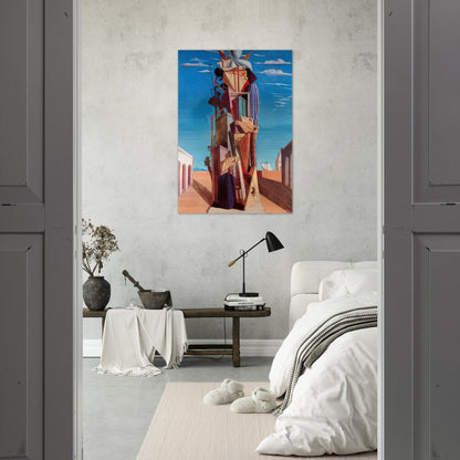 THE GREAT MACHINE 1925 - Giorgio de Chirico Brushed Aluminum Print - 70x100 cm / 28x40 inches | Giorgio de Chirico Aluminum Print | Giorgio de Chirico Prints