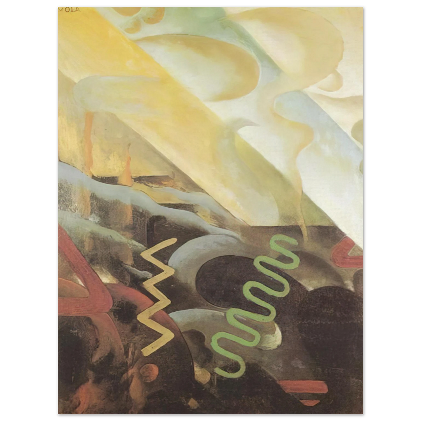 Julius Evola - Astrazione - 1921 Fine Art Poster