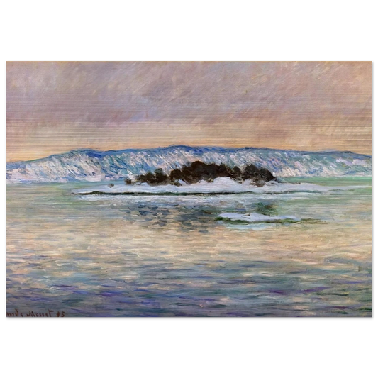 The Fjord, near Christiania - claude monet Brushed Aluminum Print - 70x100 cm / 28x40 inches | claude monet Aluminum Print | claude monet Prints